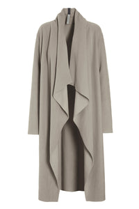 LONG CARDIGAN W/ WATERFALL - 7131 - ELEPHANT