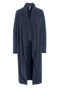 LONG CARDIGAN W/ WATERFALL - 7131 - EVENING BLUE