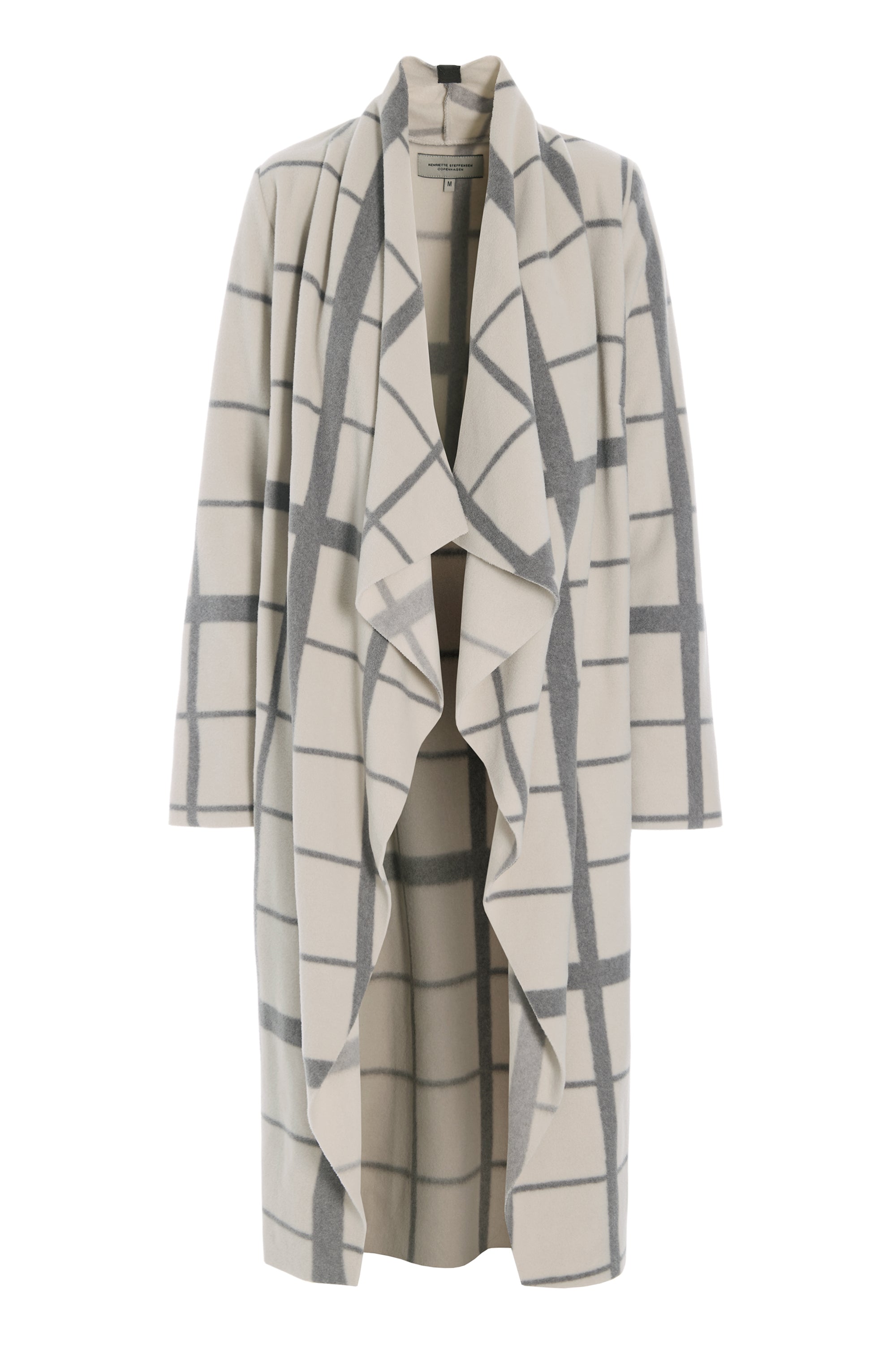 HENRIETTE STEFFENSEN COPENHAGEN LONG CARDIGAN W/ "WATERFALL" - 7131P CARDIGANS CLAN PRINT KIT 780