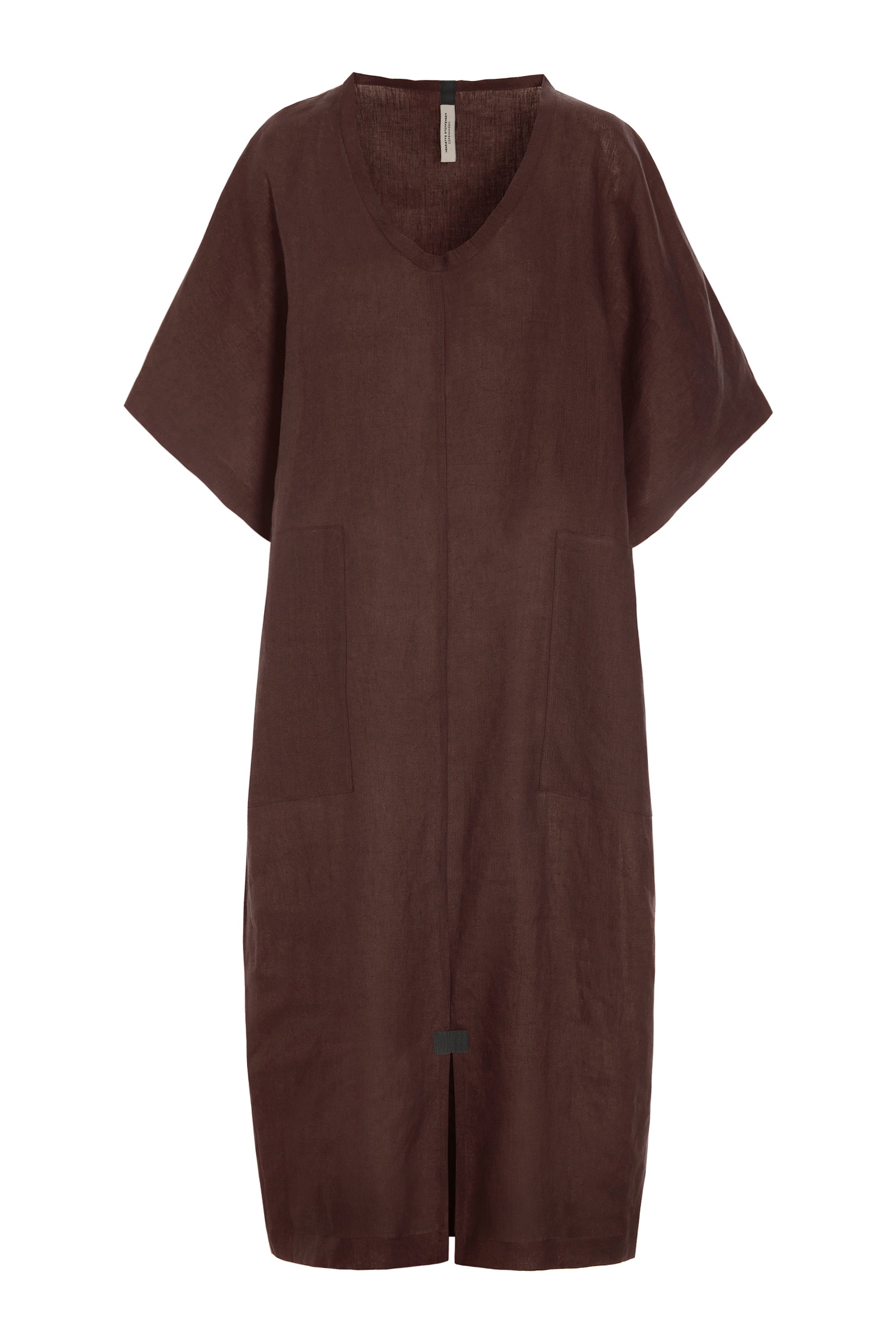 HENRIETTE STEFFENSEN COPENHAGEN LONG DRESS - 83001 KJOLER CHOCOLATE 844