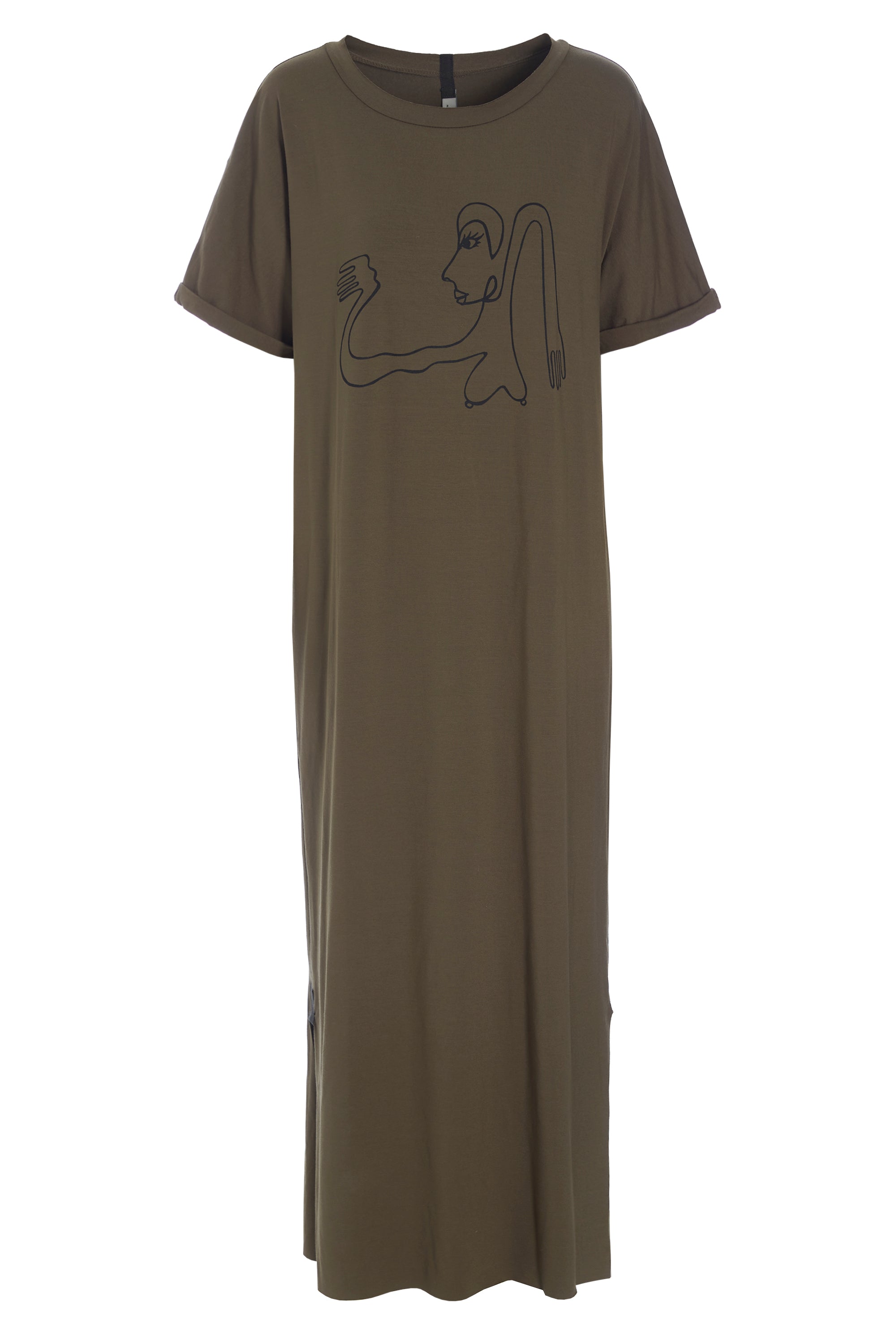 HENRIETTE STEFFENSEN COPENHAGEN LONG DRESS WITH PRINT - 98038 KJOLER BARK 320