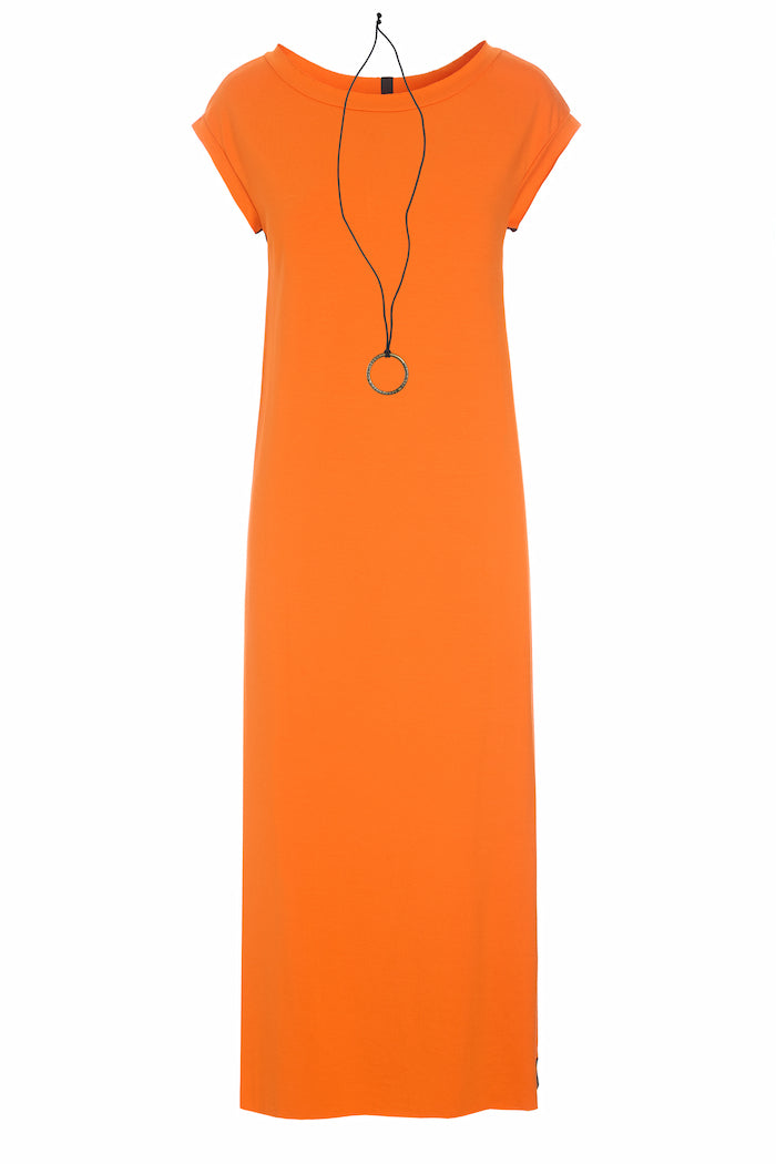 HENRIETTE STEFFENSEN COPENHAGEN LONG DRESS W/JEWELRY - 98055 KJOLER ORANGE 773