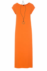 LONG DRESS W/JEWELRY - 98055 - ORANGE