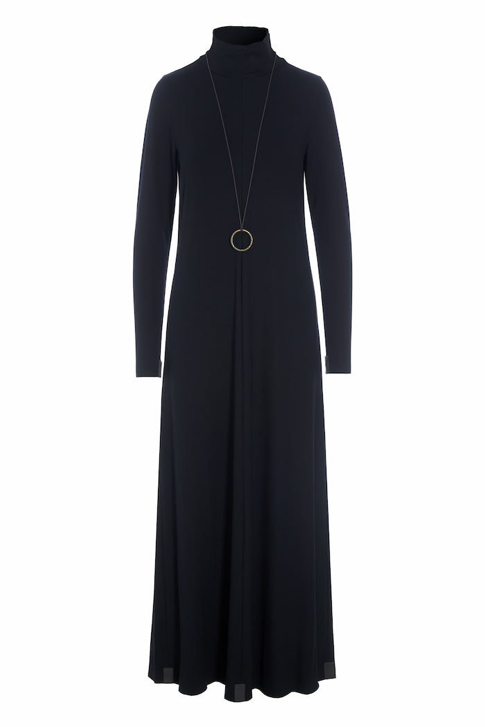 HENRIETTE STEFFENSEN COPENHAGEN LONG DRESS W/JEWELRY - 98058 KJOLER BLACK 900