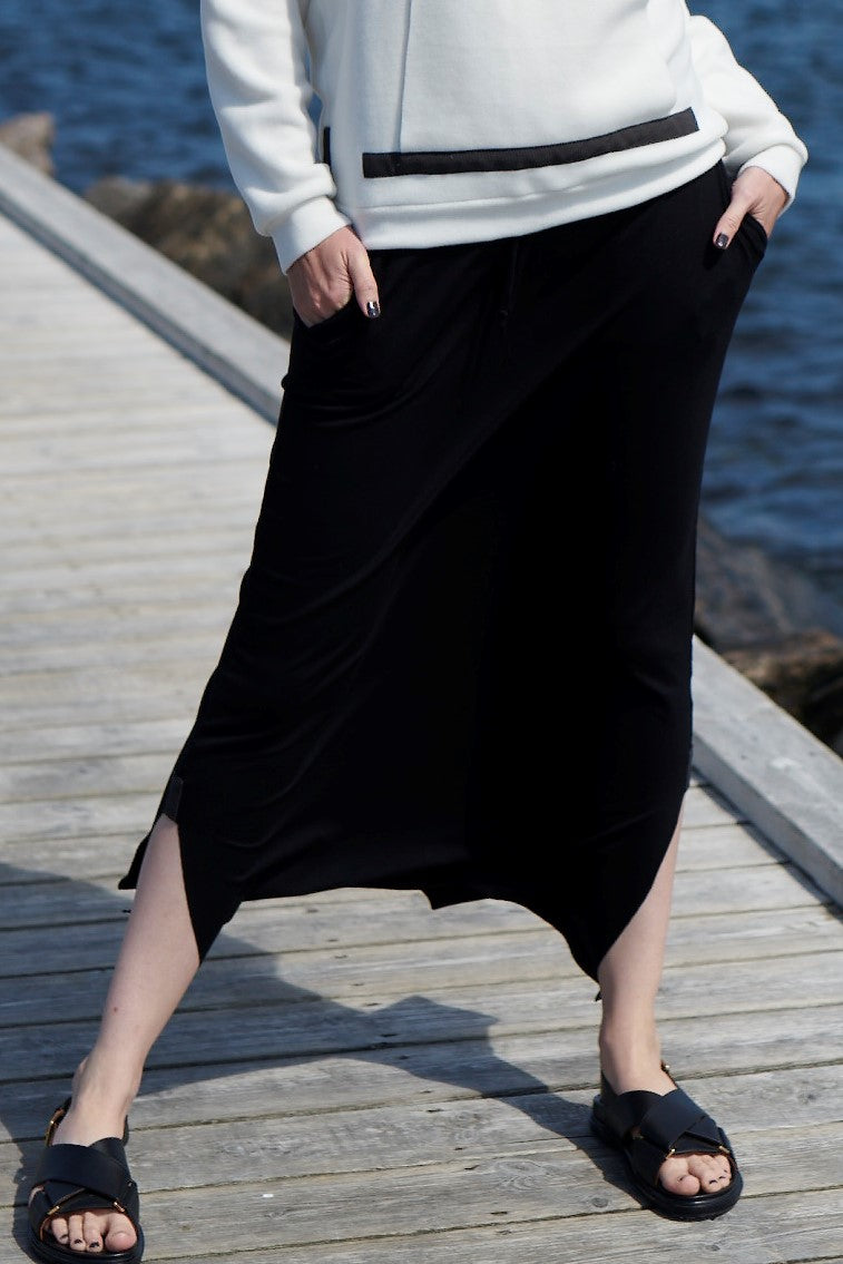 HENRIETTE STEFFENSEN COPENHAGEN LONG SKIRT - 98041 NEDERDELE BLACK 900