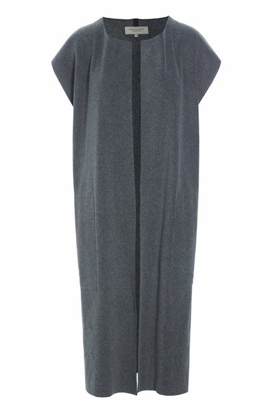 ベスト/ジレ HOWDY.  moco long vest (gray) LONG VEST - 7169 - GREY