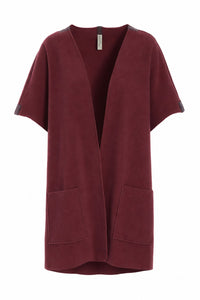 LONG VEST - 7177 - BORDEAUX