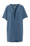 LONG VEST - 7177 - DUSTY BLUE