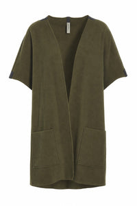 LONG VEST - 7177 - MOSS