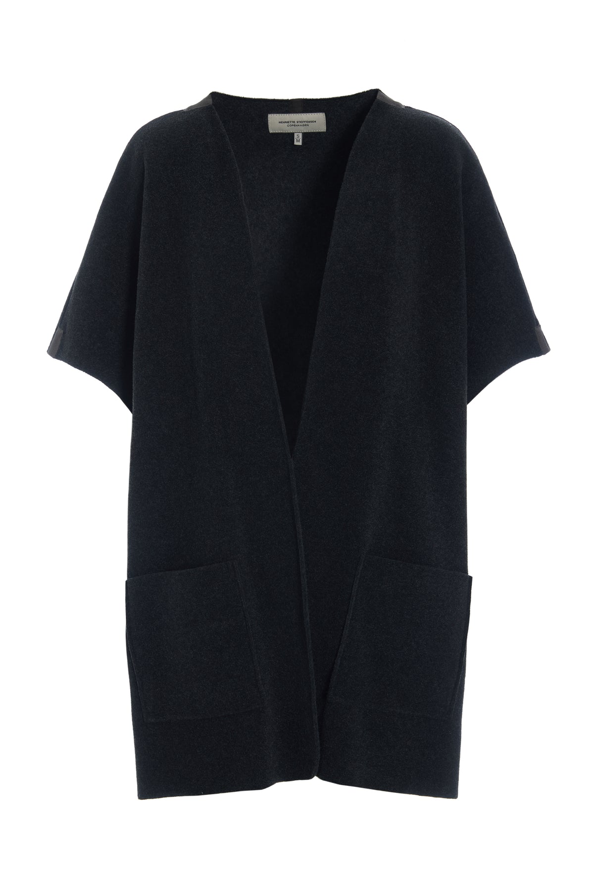 HENRIETTE STEFFENSEN COPENHAGEN LONG VEST - 7177 VESTS SOFT BLACK 914