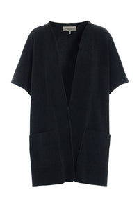 LONG VEST - 7177 - SOFT BLACK