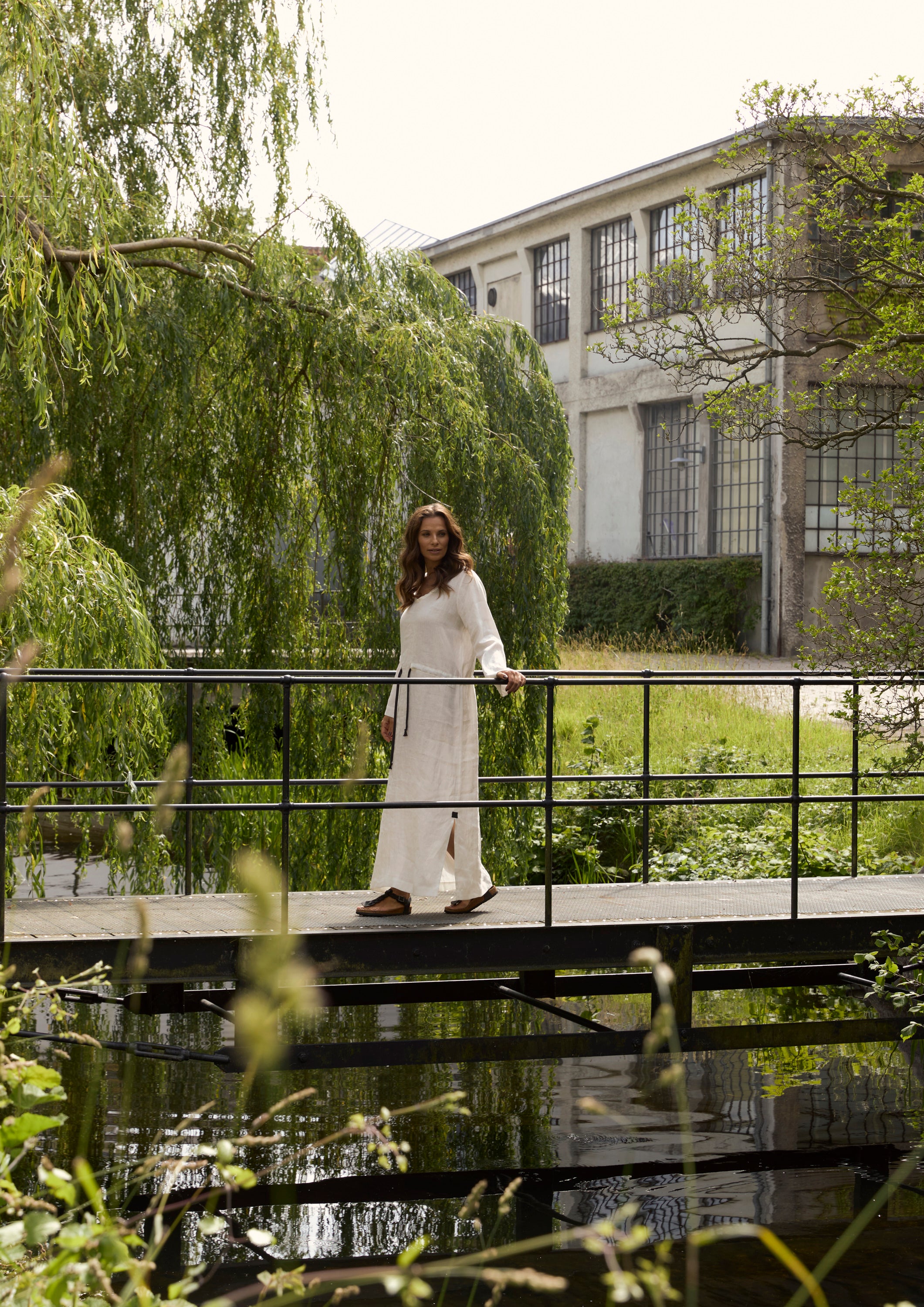 HENRIETTE STEFFENSEN COPENHAGEN MAXI DRESS - 83004 KJOLER IVORY 888