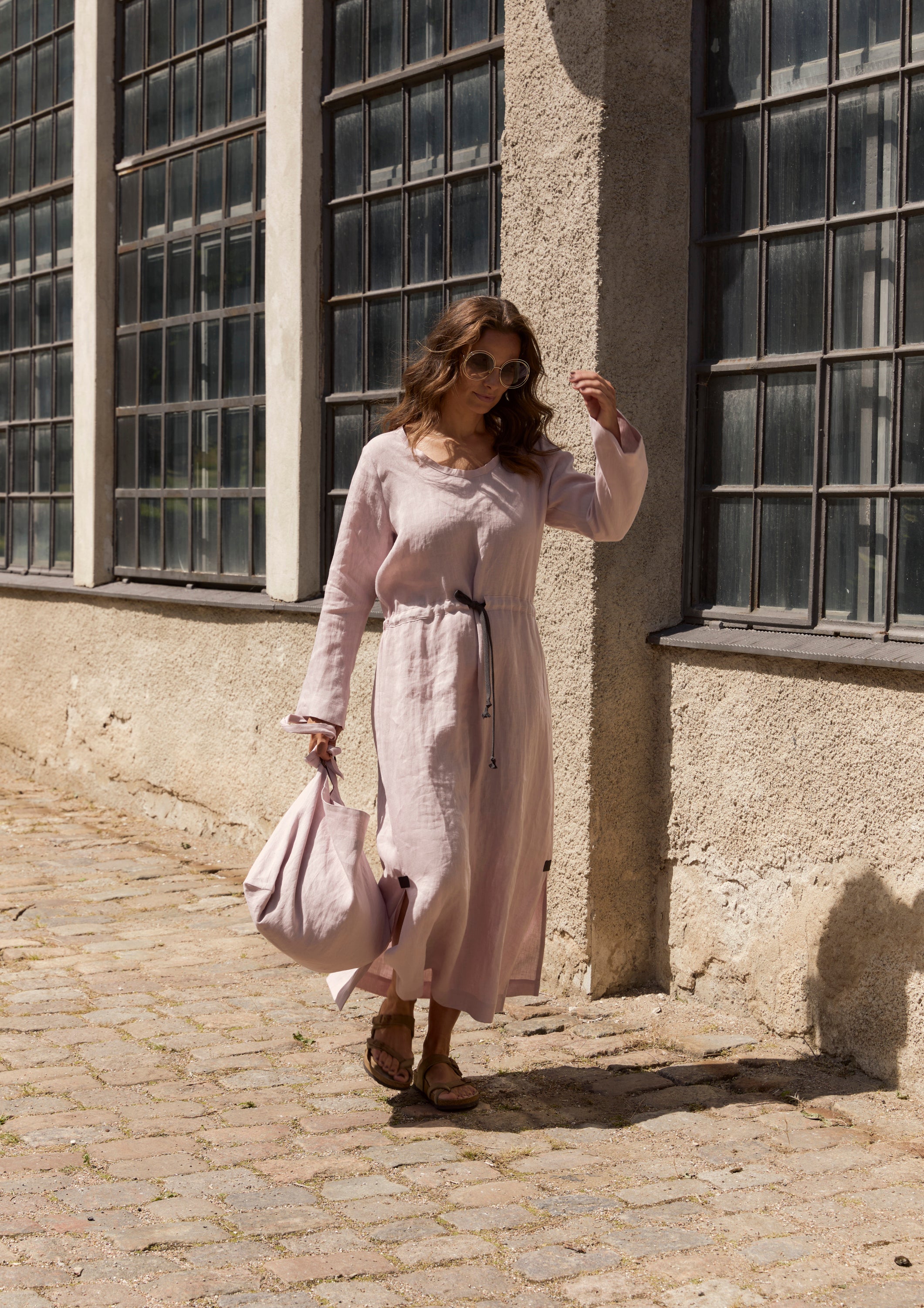 HENRIETTE STEFFENSEN COPENHAGEN MAXI DRESS - 83004 KJOLER NUDE 401