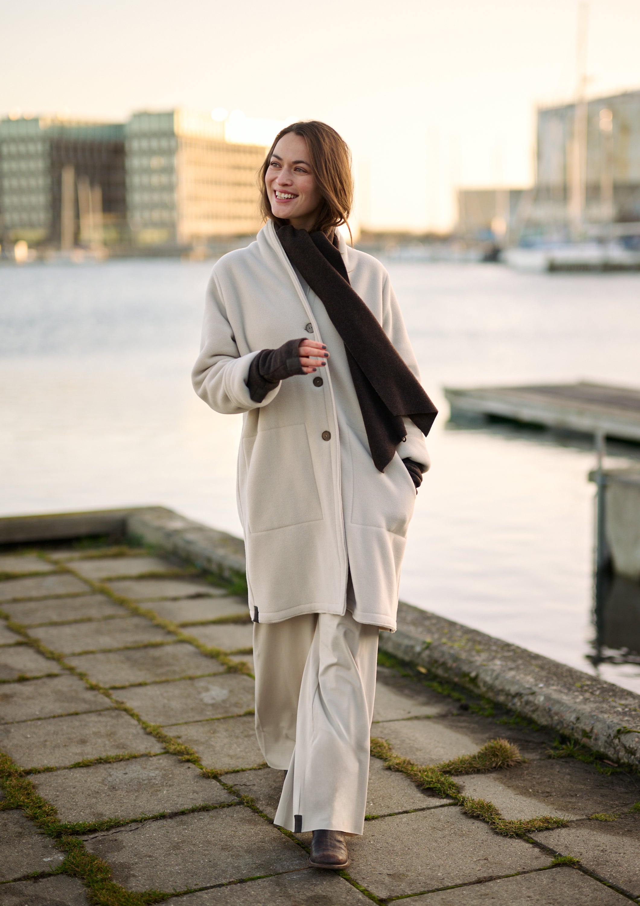 HENRIETTE STEFFENSEN COPENHAGEN MINI SCARF - 5001 SCARFS CHOCOLATE 844