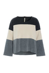 MIX BLOUSE - 1416 - COOL COLORS GREY
