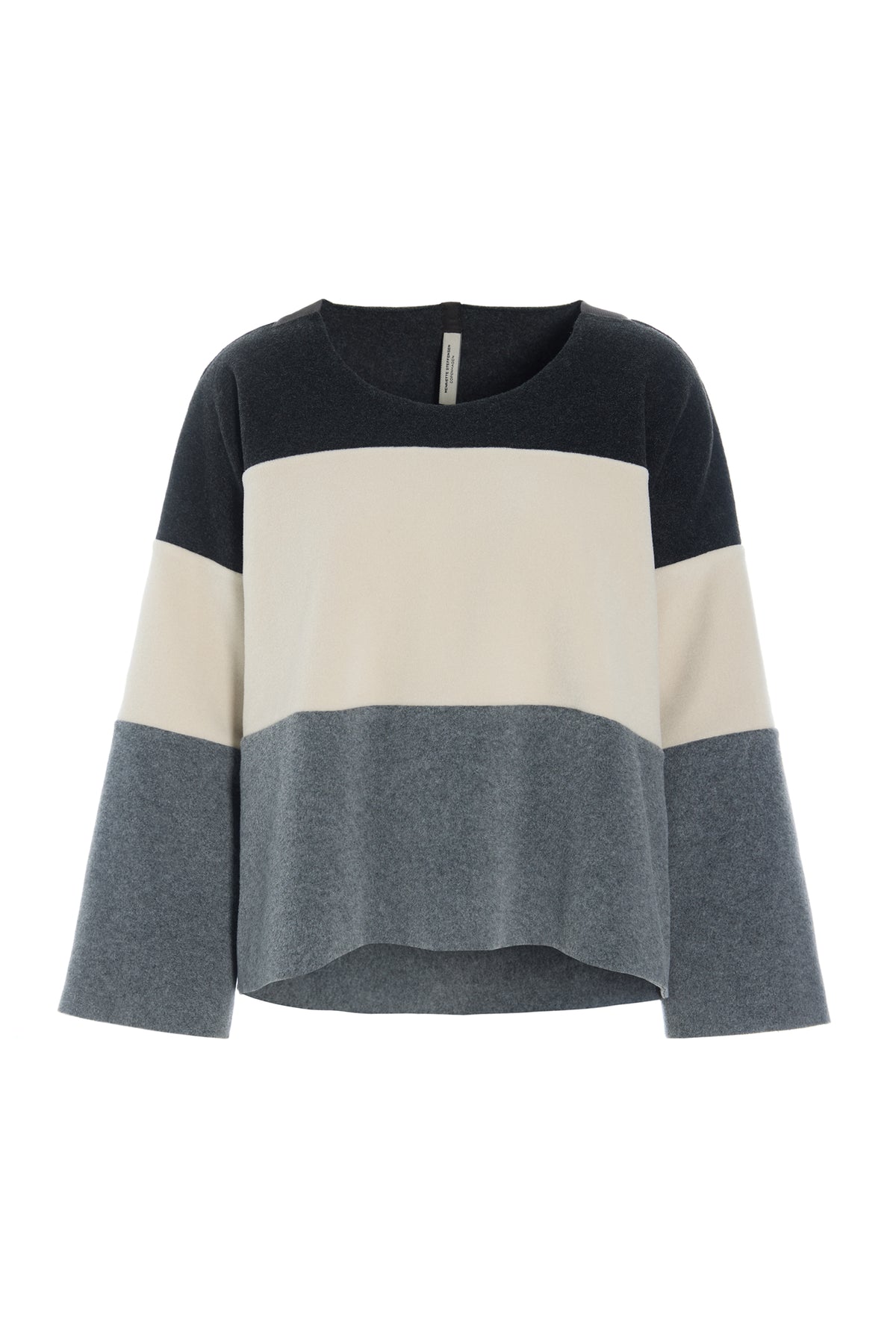 HENRIETTE STEFFENSEN COPENHAGEN MIX BLOUSE - 1416 BLUSER COOL COLORS GREY 475