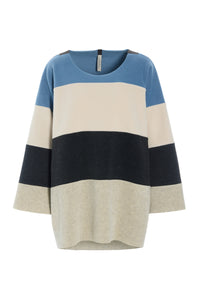 MIX BLOUSE - 1417 - COOL COLORS GREY