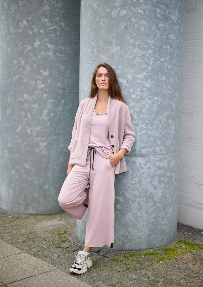 HENRIETTE STEFFENSEN COPENHAGEN NO WASTE FLARE TROUSERS - 99022NW BUKSER NUDE 401