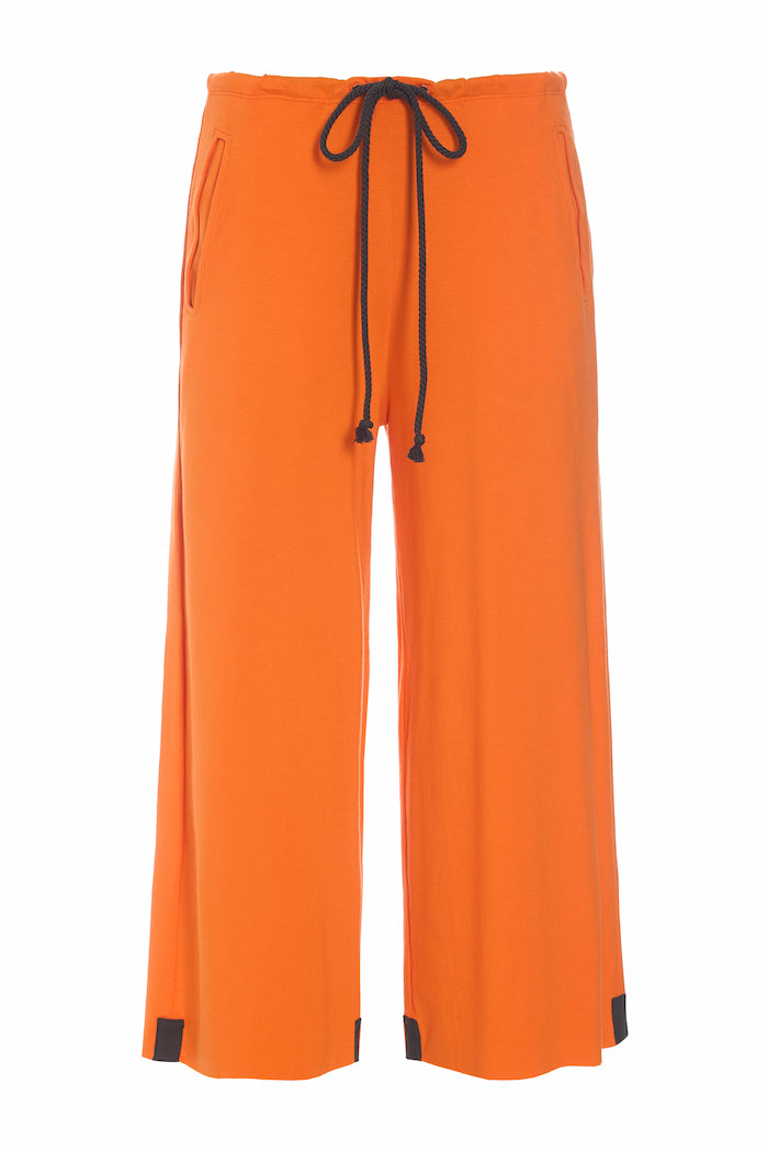 HENRIETTE STEFFENSEN COPENHAGEN NO WASTE FLARE TROUSERS - 99022NW BUKSER ORANGE 773