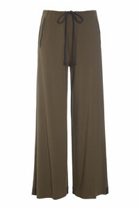 NO WASTE FLARE TROUSERS LONG - 99021NW - BARK