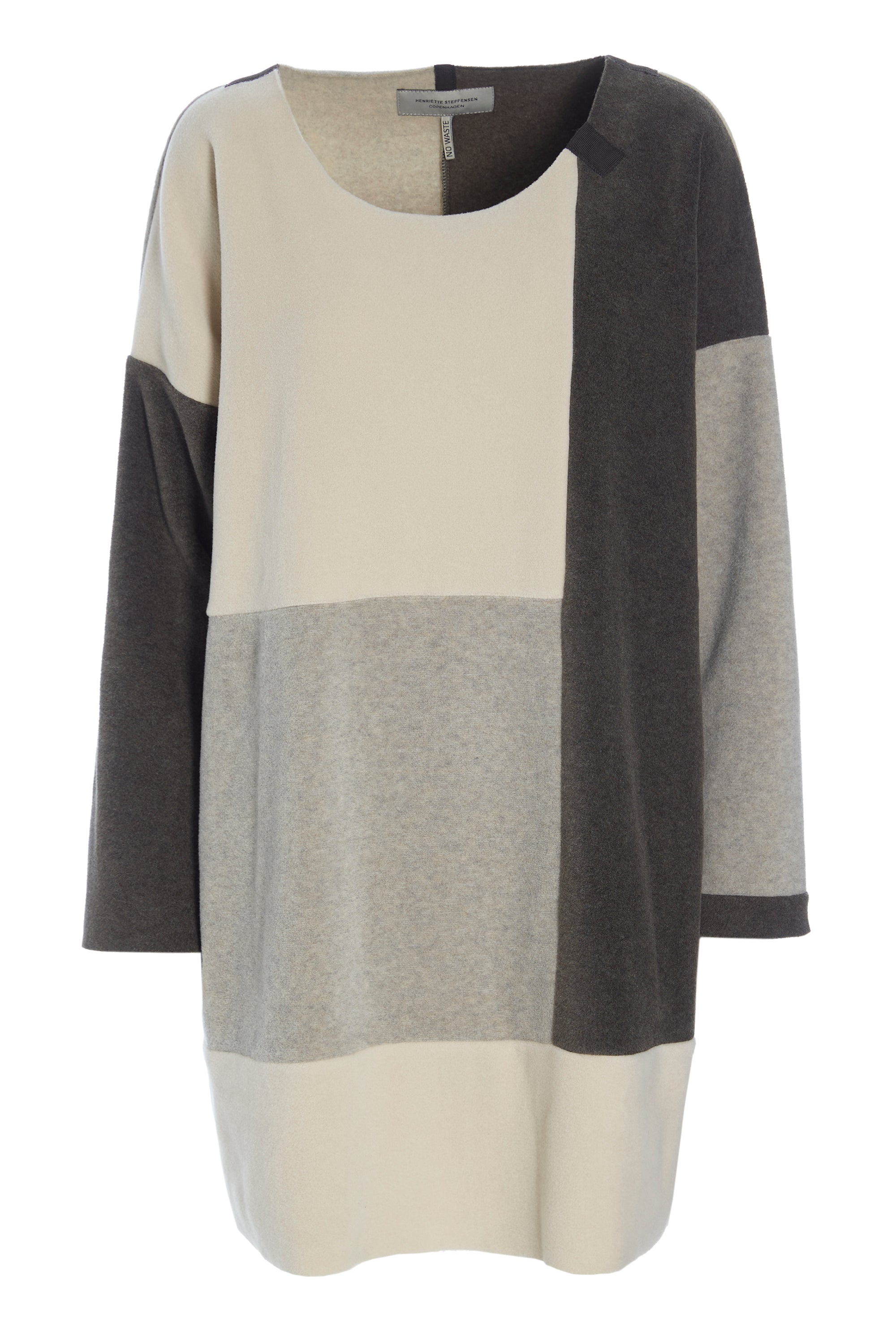 HENRIETTE STEFFENSEN COPENHAGEN NO WASTE PATCH TUNIC - 1322 TUNICS BARK/KIT/SAND 645