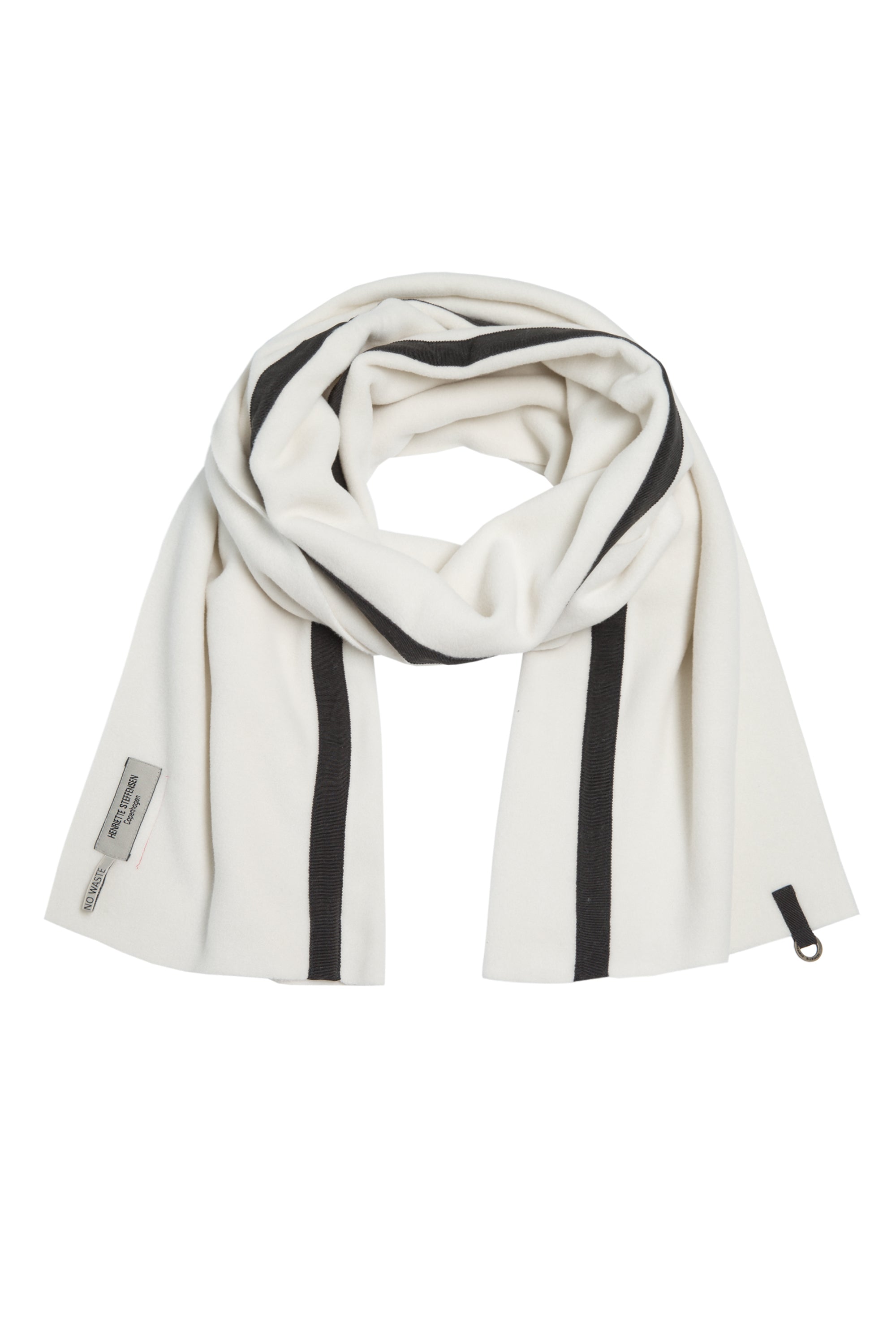 HENRIETTE STEFFENSEN COPENHAGEN NO WASTE SCARF - 4049 SCARFS OFF WHITE 802