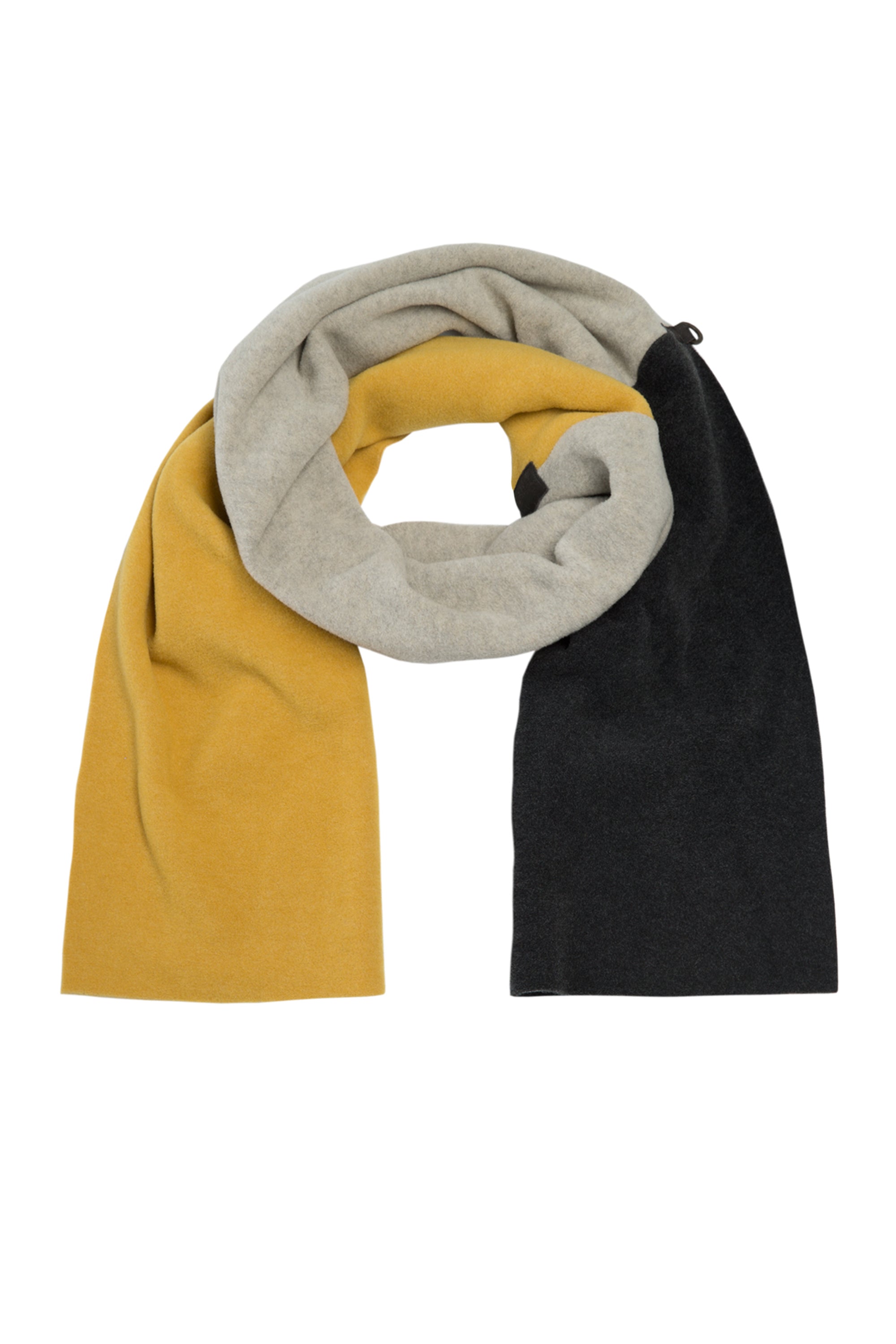 HENRIETTE STEFFENSEN COPENHAGEN NO WASTE SCARF - 4063 NW SCARFS CURRY/SAND/SOFT BLACK 713