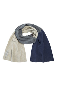 NO WASTE SCARF - 4063 NW - DENIM/SAND/GREY