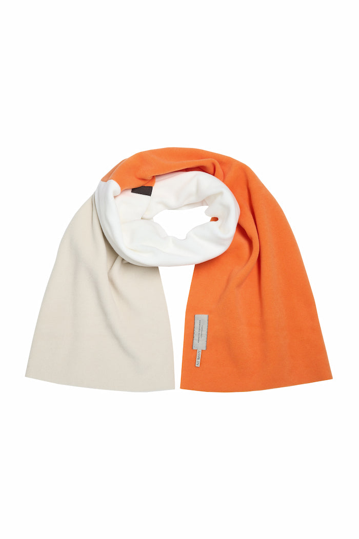 HENRIETTE STEFFENSEN COPENHAGEN NO WASTE SCARF - 4063 NW SCARFS ORANGE/KIT/OW 985