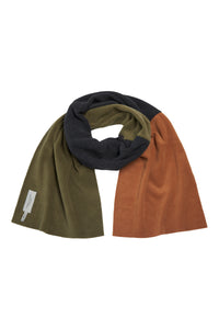 NO WASTE SCARF - 4063 NW - RUST/SOFT BLACK/MOSS