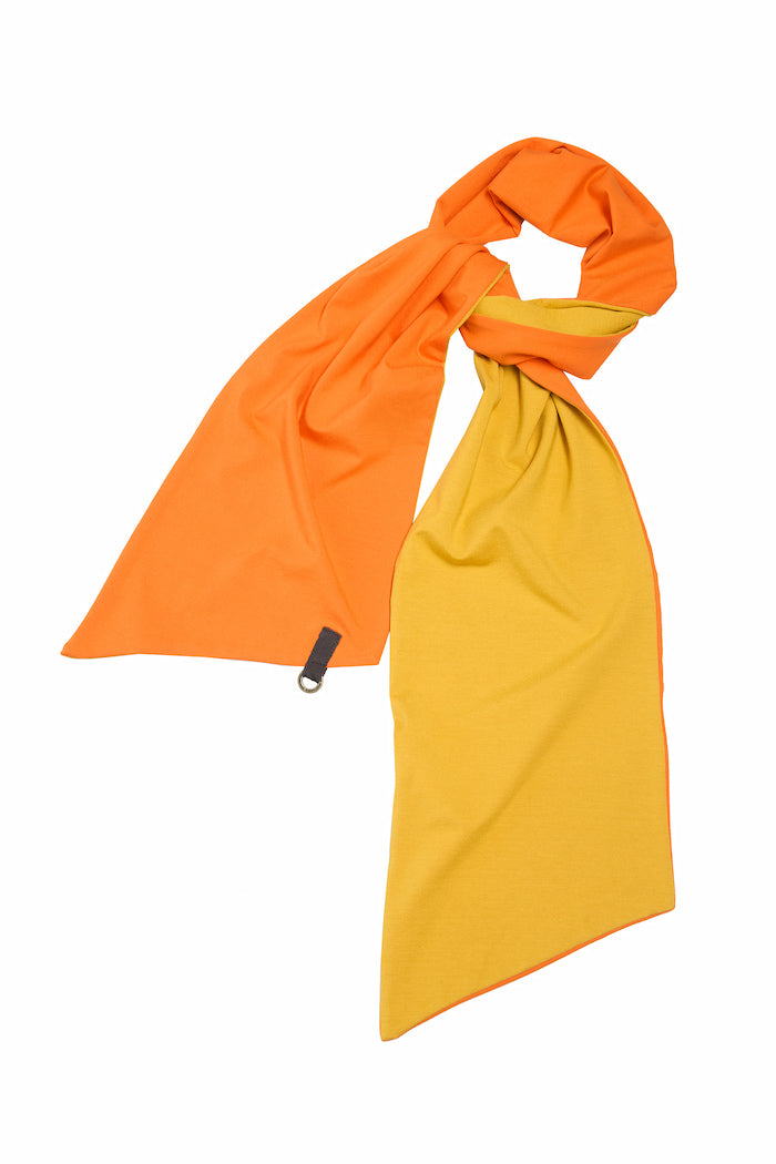 HENRIETTE STEFFENSEN COPENHAGEN NO WASTE SCARF - 94080NW SCARFS ORANGE/SAFRAN 457