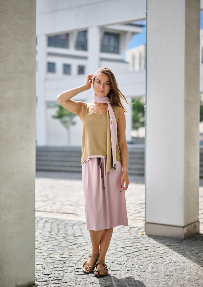 HENRIETTE STEFFENSEN COPENHAGEN NO WASTE SKIRT - 98063NW NEDERDELE NUDE 401