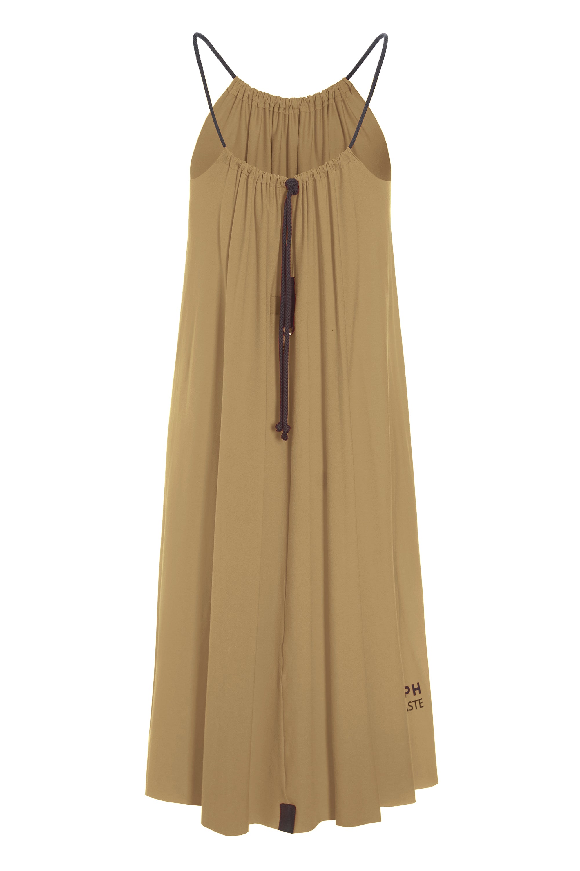 HENRIETTE STEFFENSEN COPENHAGEN NO WASTE STRAP DRESS - 98061NW KJOLER CAMEL 815