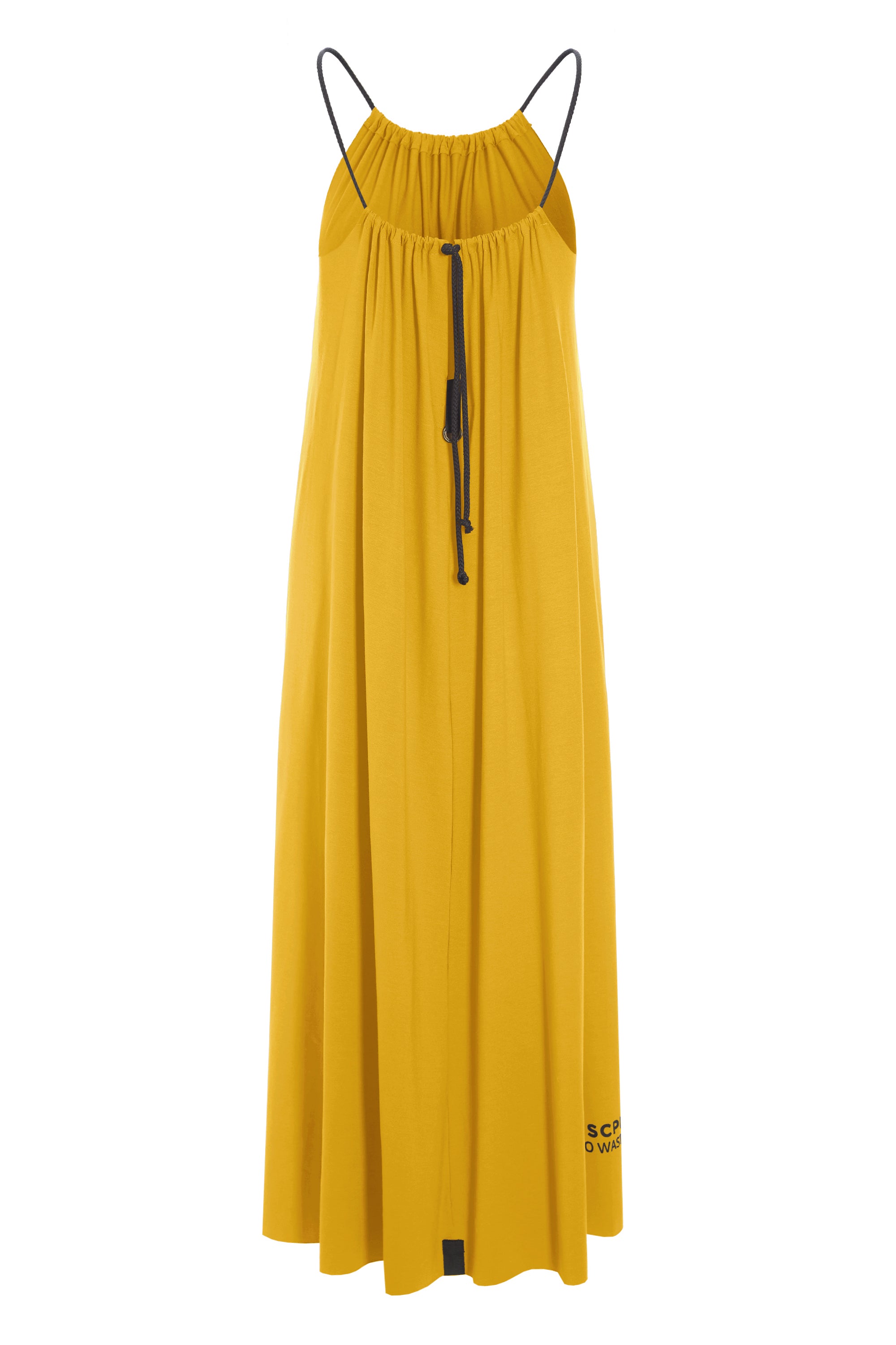 HENRIETTE STEFFENSEN COPENHAGEN NO WASTE STRAP DRESS LONG - 98062NW KJOLER SAFRAN 701