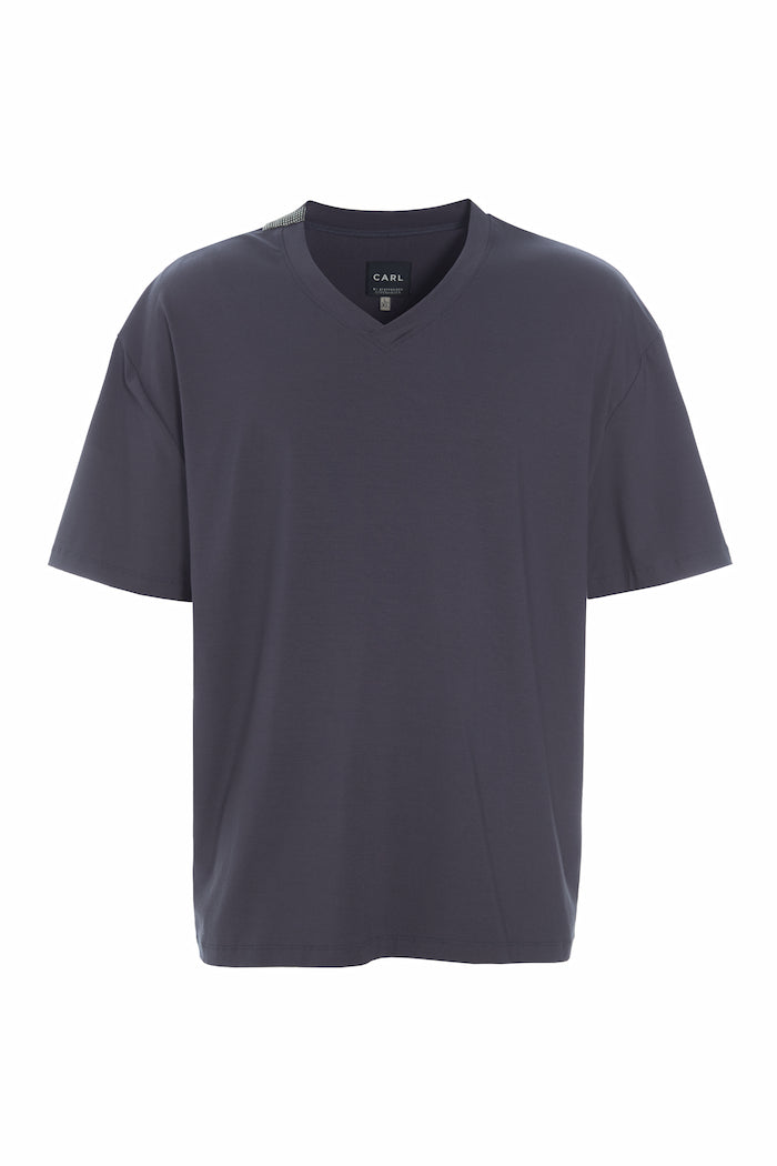 CARL BY STEFFENSEN COPENHAGEN NO WASTE TEE - 1036C T-SHIRTS DEEP BLUE 502