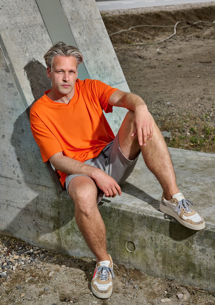 CARL BY STEFFENSEN COPENHAGEN NO WASTE TEE - 1036C T-SHIRTS ORANGE 773