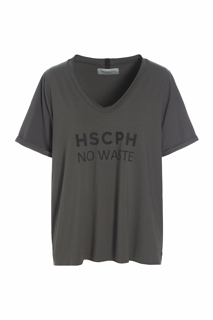 HENRIETTE STEFFENSEN COPENHAGEN NO WASTE TEE - 96081 T-SHIRTS FORREST 600