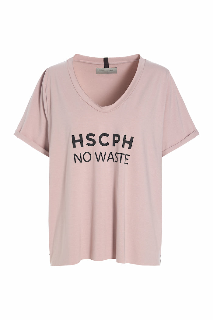 HENRIETTE STEFFENSEN COPENHAGEN NO WASTE TEE - 96081 T-SHIRTS NUDE 401
