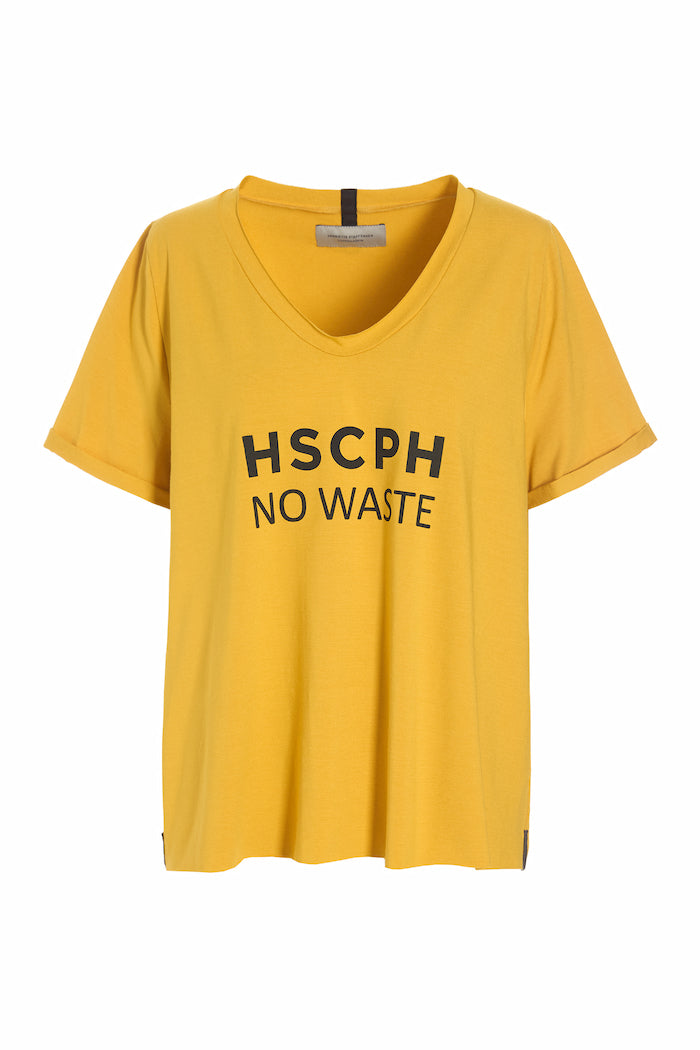 HENRIETTE STEFFENSEN COPENHAGEN NO WASTE TEE - 96081 T-SHIRTS SAFRAN 701