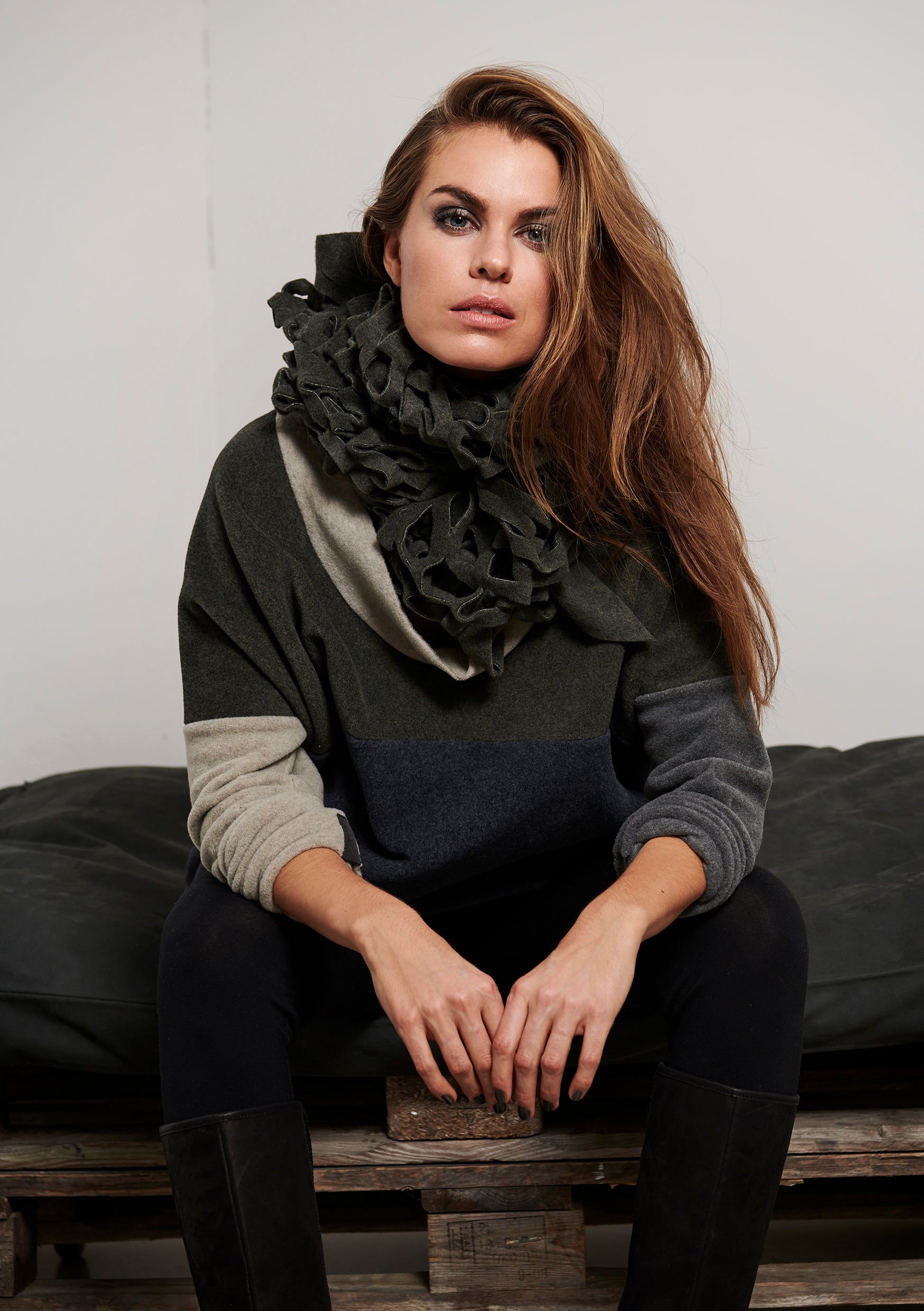 HENRIETTE STEFFENSEN COPENHAGEN NW SWEATER COLLAR- 1314 SWEATERS fleece MULTICOLOR 108