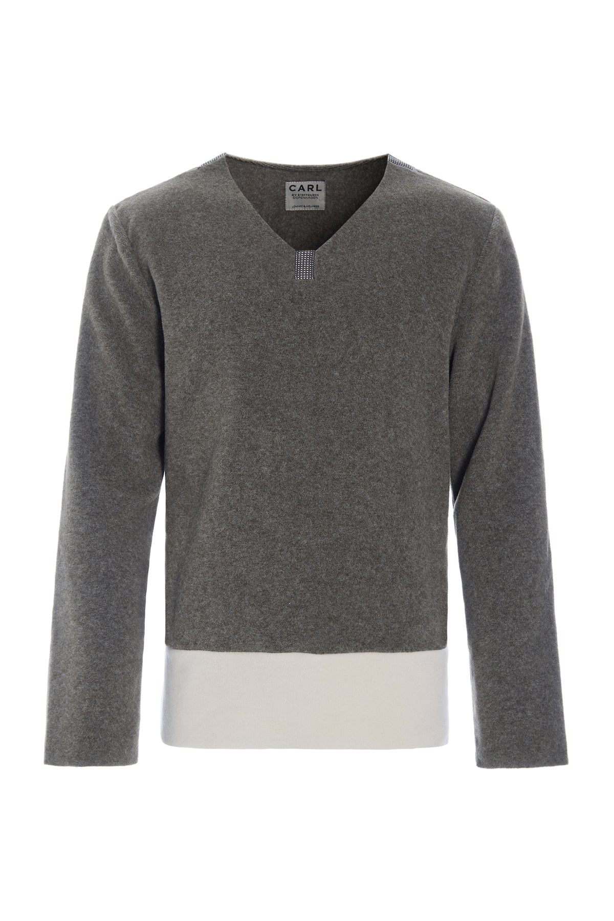 CARL BY STEFFENSEN COPENHAGEN ONE SIZE BLOUSE MEN - 1013C BLOUSES & SWEATERS BARK/KIT 846