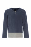 ONE SIZE BLOUSE MEN - 1013C - GREY/SAND