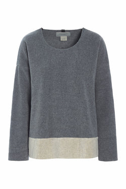 HENRIETTE STEFFENSEN COPENHAGEN ONE SIZE BLOUSE WOMEN - 1335 BLOUSES & SWEATERS GREY/SAND 940