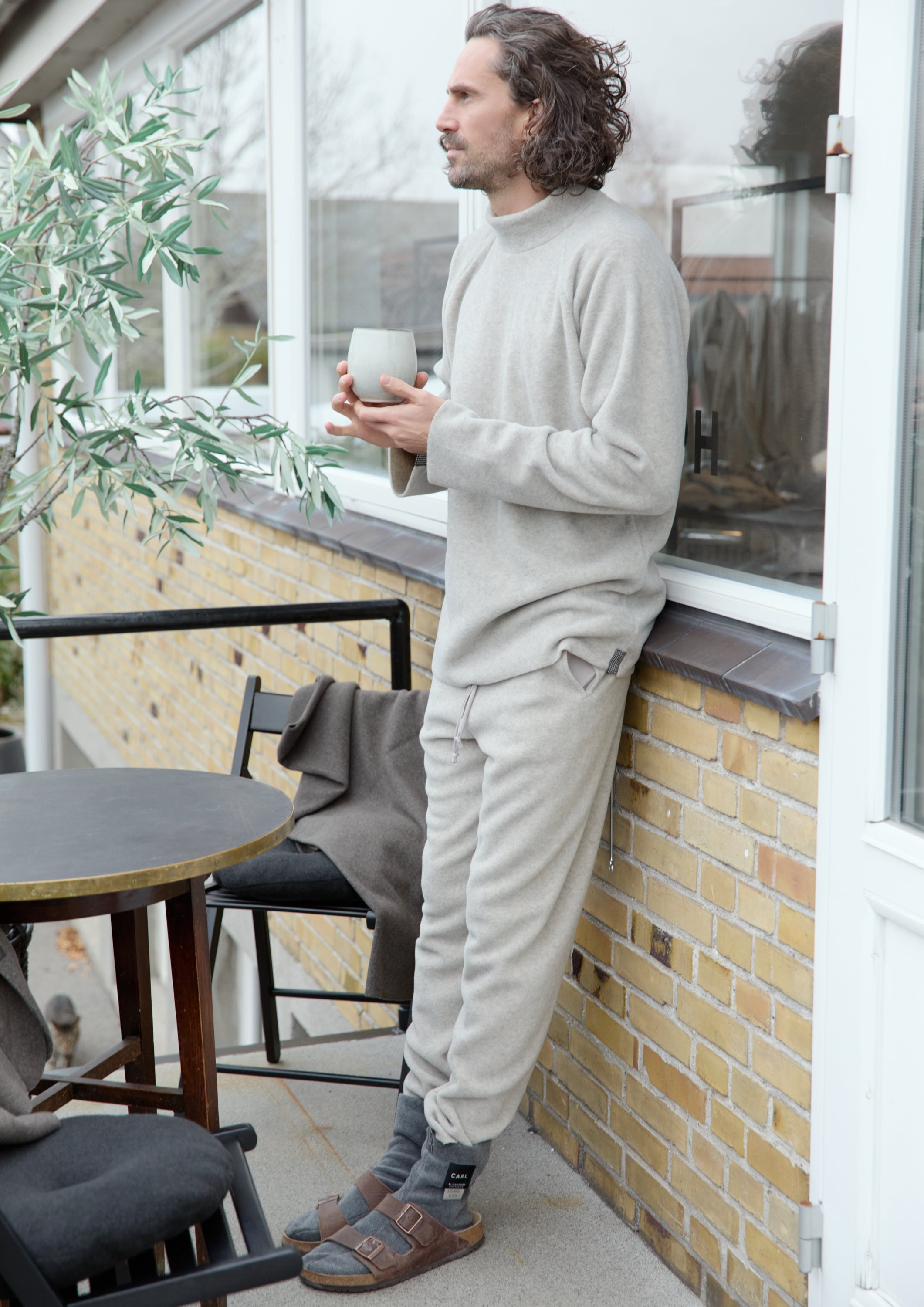 CARL BY STEFFENSEN COPENHAGEN ONE SIZE SWEATER MEN - 1060C BLOUSES & SWEATERS SAND 805