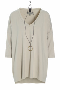 OVERSIZED BLOUSE V-NECK - 96078 - KIT