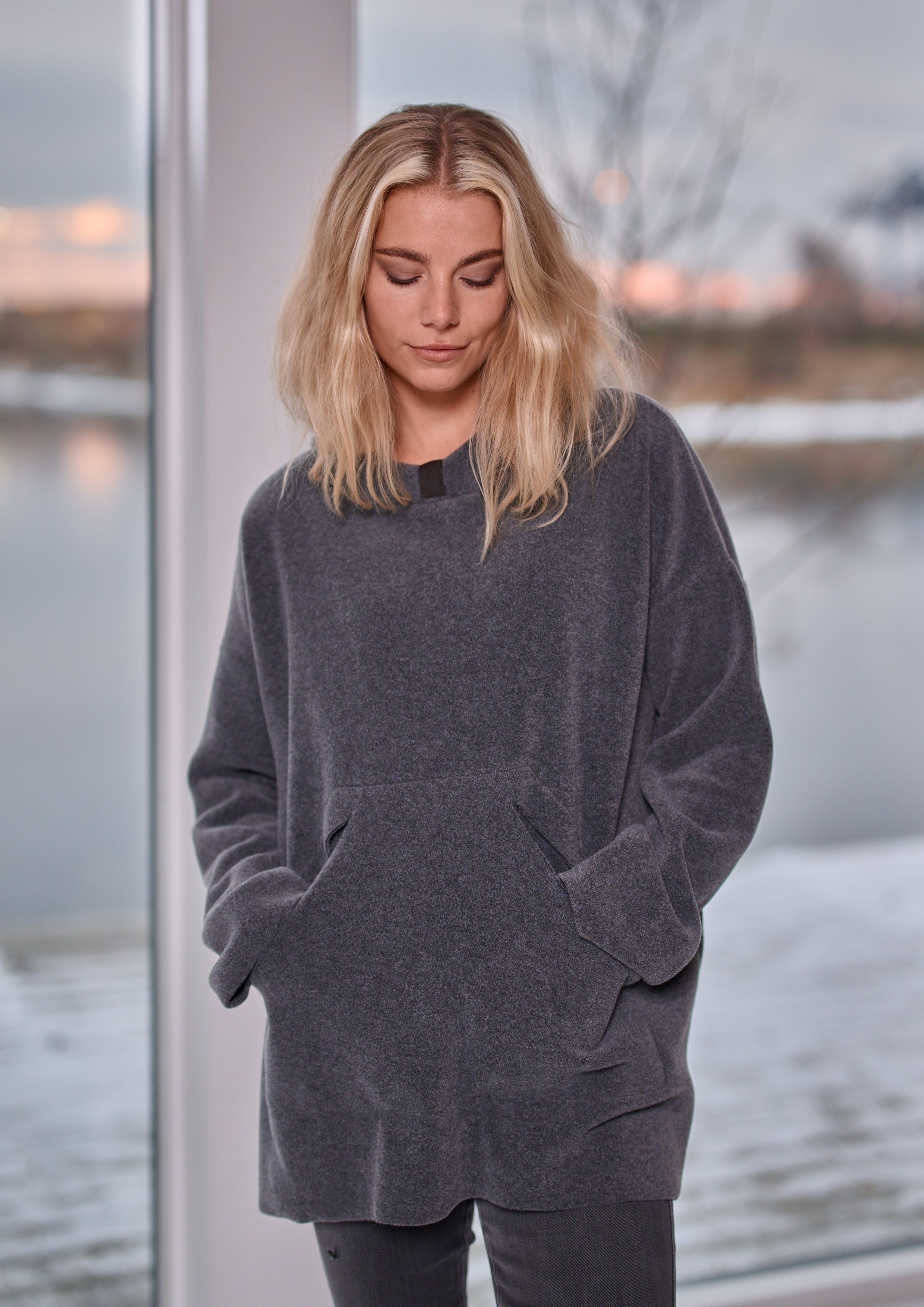 HENRIETTE STEFFENSEN COPENHAGEN OVERSIZE HOODIE - 7160 HOODIES GREY 905