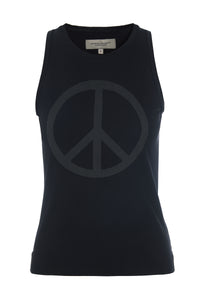 PEACE TANK TOP - 96087 - BLACK