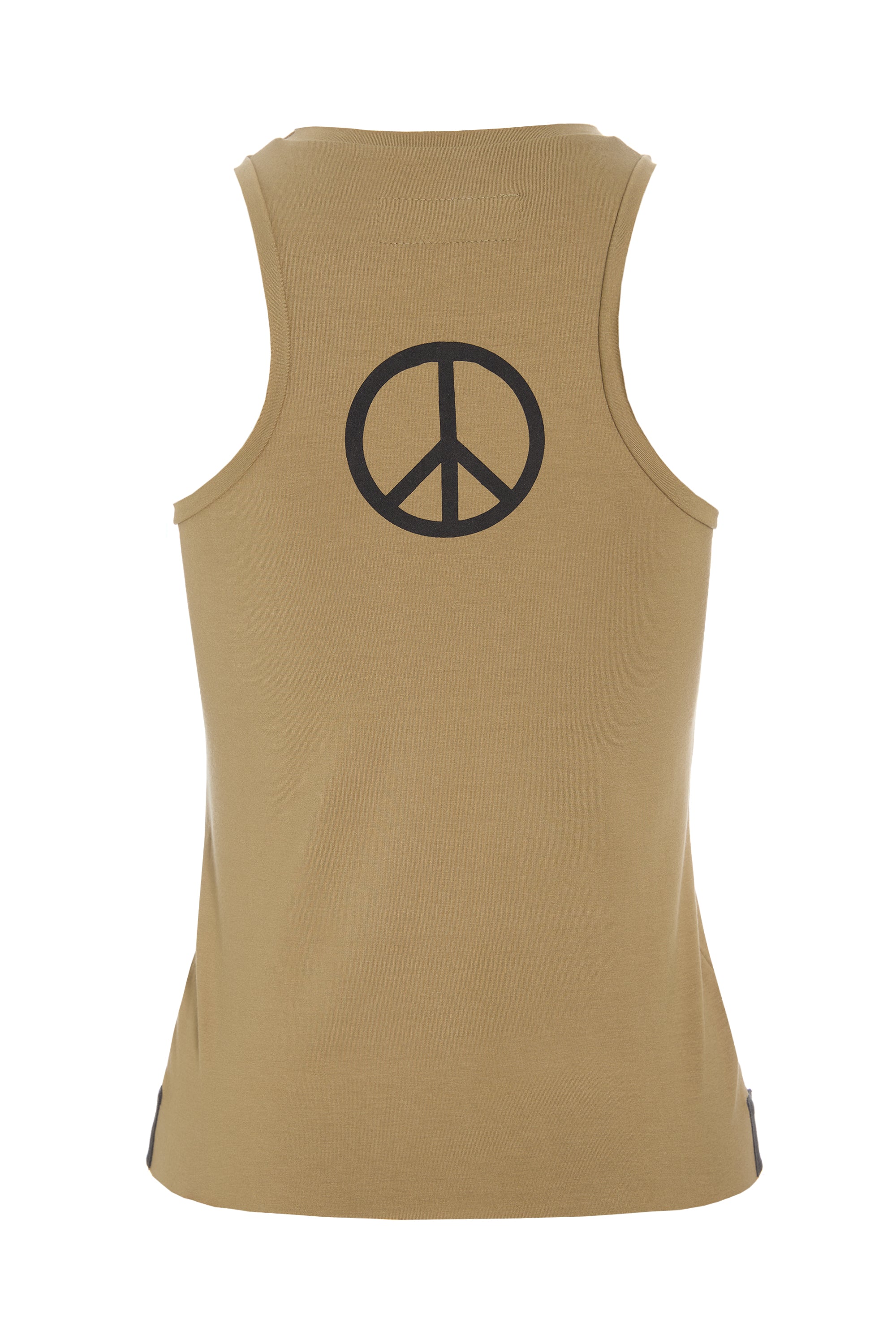 HENRIETTE STEFFENSEN COPENHAGEN PEACE TANK TOP - 96087 T-SHIRTS OLIVE 655