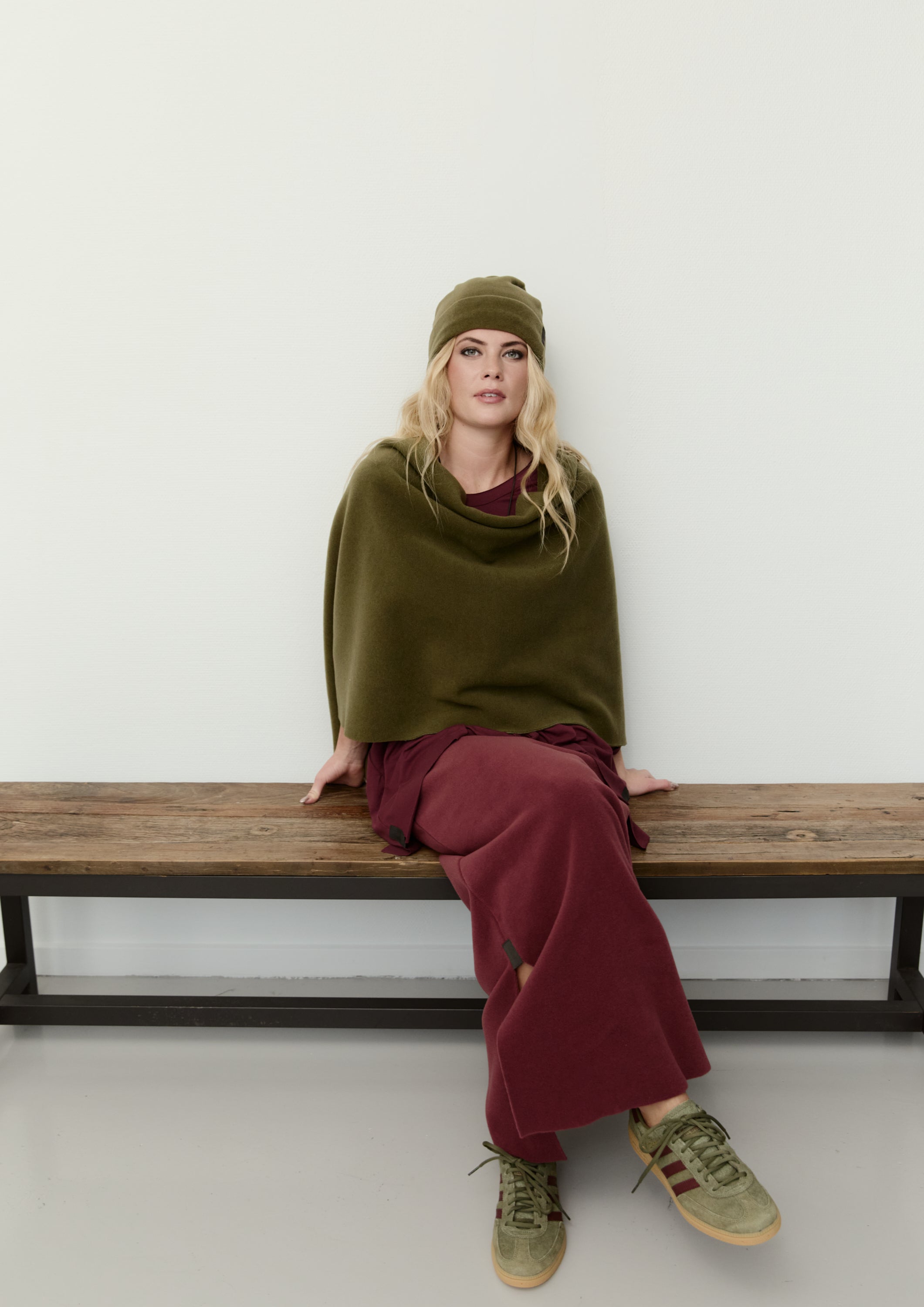 HENRIETTE STEFFENSEN COPENHAGEN PONCHO - 4026 PONCHOS MOSS 611