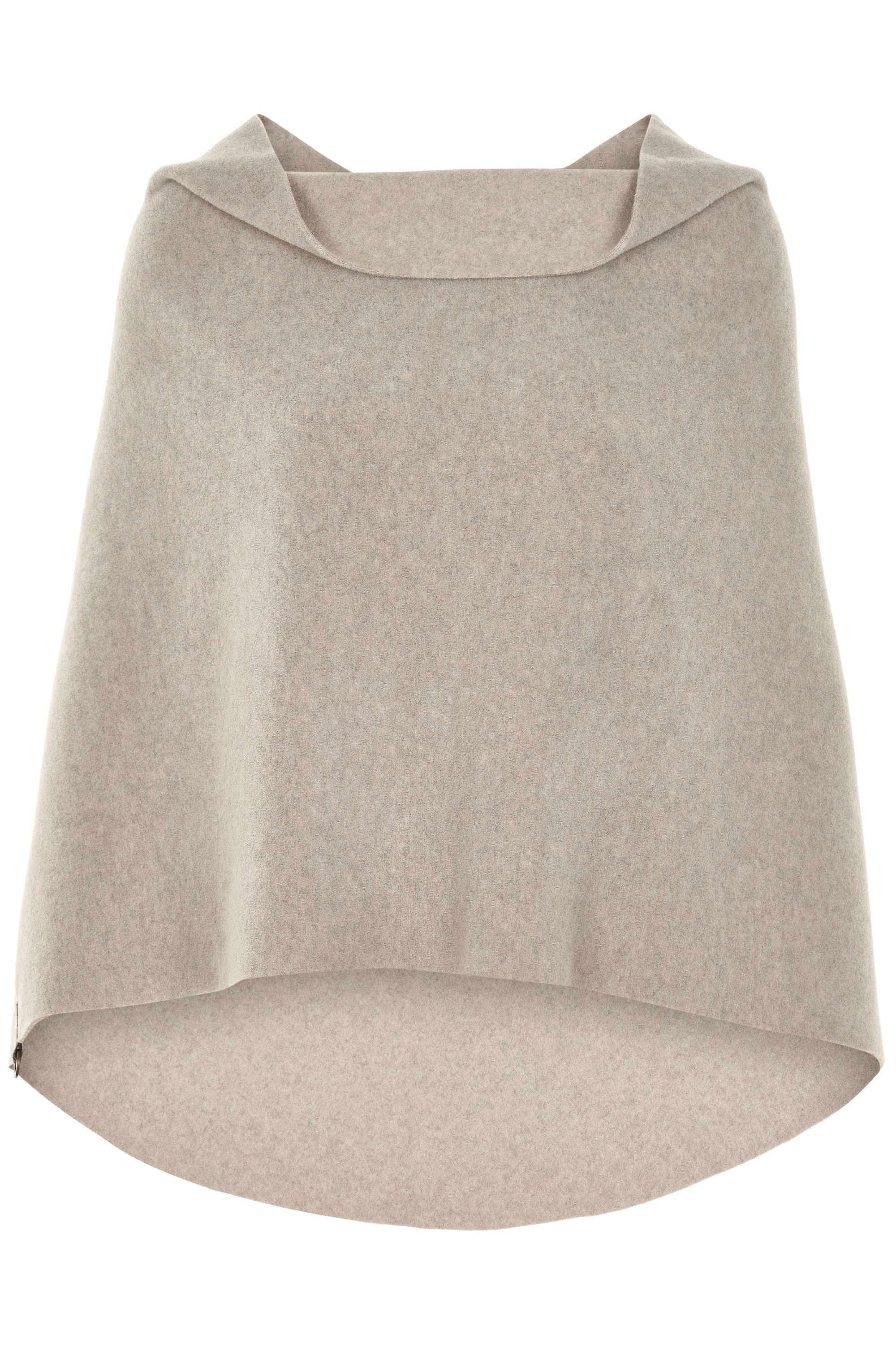 HENRIETTE STEFFENSEN COPENHAGEN PONCHO ROUND BUTTOM - 4062 PONCHOS SAND 805
